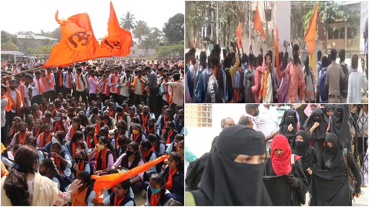 ಹಿಜಾಬ್ ವಿವಾದ: 3 ದಿನ ಪ್ರೌಢಶಾಲೆ-ಕಾಲೇಜಿಗೆ ರಜೆ. ಹಿಜಾಬ್-ಕೇಸರಿ ವಿವಾದ ವಿಕೋಪಕ್ಕೆ; ಶಿವಮೊಗ್ಗದಲ್ಲಿ ನಿಷೇಧಾಜ್ಞೆ.