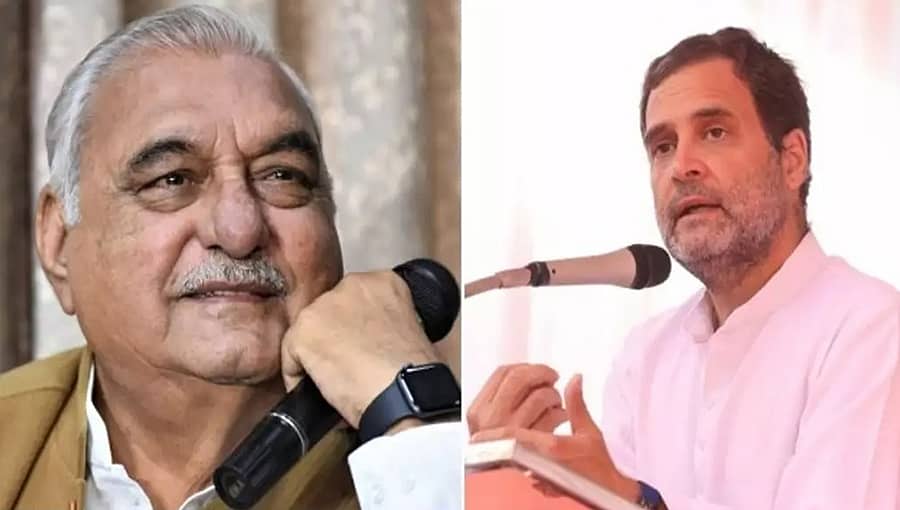 ಜಿ23 ಗುಂಪಿನ ನಾಯಕ ಭೂಪಿಂದರ್ ಸಿಂಗ್ ಹೂಡಾರನ್ನು ಭೇಟಿಯಾದ ರಾಹುಲ್ ಗಾಂಧಿ; ಮಹತ್ವ ಪಡೆದ ಮಾತುಕತೆ!