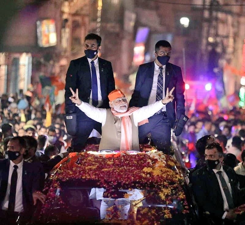 ಭಾರೀ ಜನಸ್ತೋಮದಿಂದ ಪುಳಕಿತರಾದ ಪ್ರಧಾನಿ