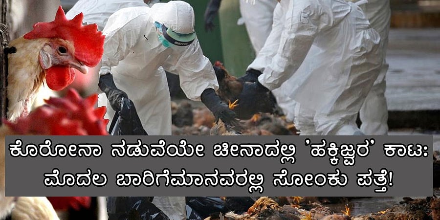 ಕೊರೋನಾ ನಡುವೆಯೇ ಚೀನಾದಲ್ಲಿ 'ಹಕ್ಕಿಜ್ವರ' ಕಾಟ: ಮಾನವರಲ್ಲಿ ಸೋಂಕು ಪತ್ತೆ!