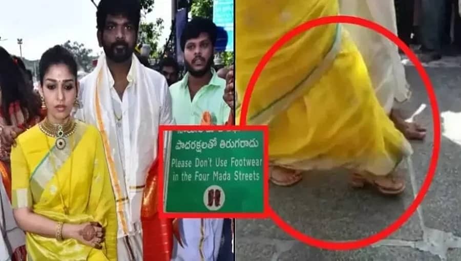 ನವದಂಪತಿ ನಯನತಾರಾ-ವಿಘ್ನೇಶ್ ತಿರುಪತಿ ಭೇಟಿ; ವಿವಾದಕ್ಕೆ ಸೃಷ್ಟಿ!