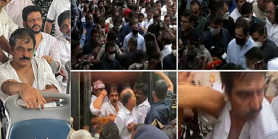 ಕಾಂಗ್ರೆಸ್ ಪ್ರತಿಭಟನೆ ವೇಳೆ ಹೈಡ್ರಾಮಾ: ಹರಿದ ಅಂಗಿ ಸಮೇತ ಕೆಸಿ ವೇಣುಗೋಪಾಲ್, ಇತರೆ ನಾಯಕರು ಪೊಲೀಸ್ ವಶಕ್ಕೆ!
