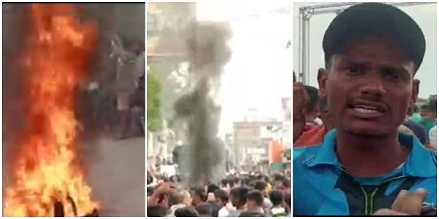 ಅಗ್ನಿಪಥ್ ಯೋಜನೆ ವಿರೋಧಿಸಿ ದೇಶದ ಹಲವೆಡೆ ಪ್ರತಿಭಟನೆ: ರಸ್ತೆ ತಡೆ, ಟೈರ್ ಗೆ ಬೆಂಕಿ ಹಚ್ಚಿ ಆಕ್ರೋಶ