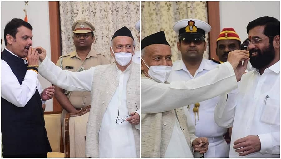 'ಮಹಾ' ಸರ್ಕಾರ ರಚನೆಯಲ್ಲಿ ಸ್ಫೋಟಕ ತಿರುವು: ಶಿವಸೇನೆಗೆ ಬಿಜೆಪಿ ಬೆಂಬಲ; ಸಿಎಂ ಆಗಿ ಶಿಂಧೆ ಪ್ರಮಾಣವಚನ!