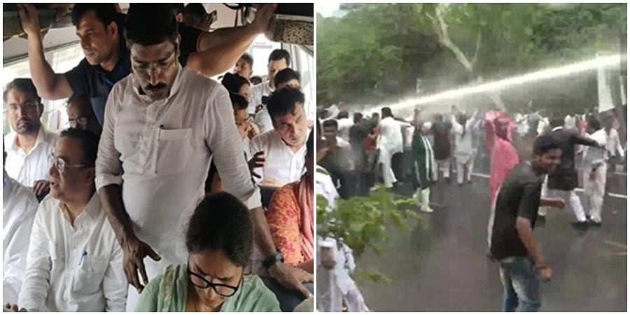 ಸೋನಿಯಾ ಇಡಿ ವಿಚಾರಣೆ ವಿರೋಧಿಸಿ ಪ್ರತಿಭಟನೆ: ಚಿದಂಬರಂ, ಮಾಕೆನ್ ಬಂಧನ, ಕೈ ಕಾರ್ಯಕರ್ತರ ಮೇಲೆ ಜಲ ಫಿರಂಗಿ ಪ್ರಯೋಗ