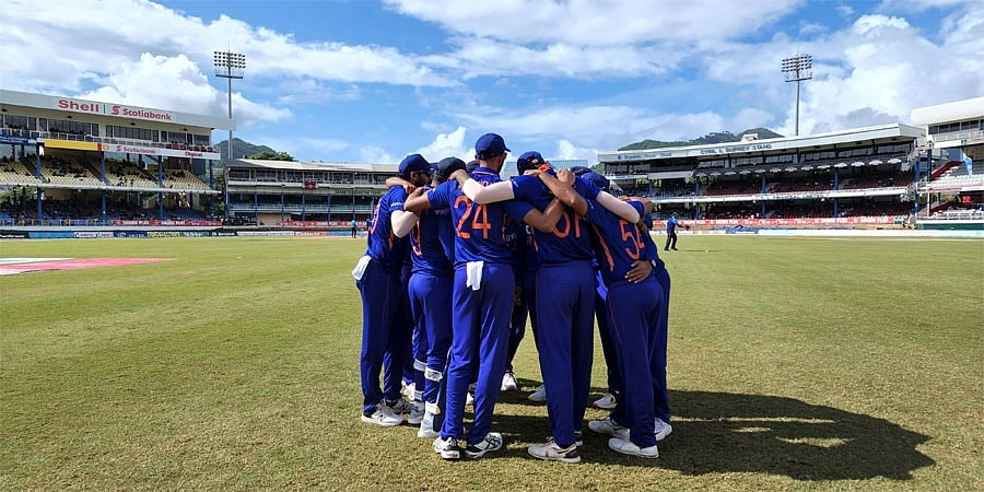ಮಳೆ ಎಫೆಕ್ಟ್: ವಿಂಡೀಸ್ ಗೆ ಗೆಲ್ಲಲು 35 ಓವರ್ ನಲ್ಲಿ 257 ರನ್ ಗಳ ಗುರಿ ನೀಡಿದ ಭಾರತ!