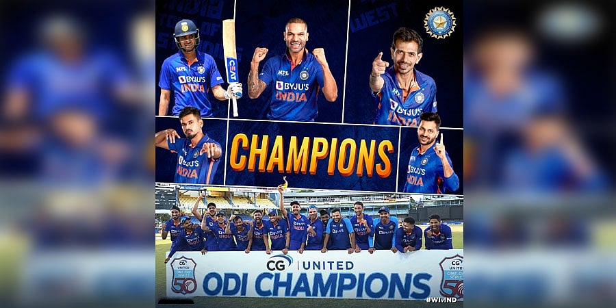 ವಿಂಡೀಸ್ ನೆಲದಲ್ಲಿ 39 ವರ್ಷಗಳ ಬಳಿಕ ಟೀಂ ಇಂಡಿಯಾ ಐತಿಹಾಸಿಕ ವೈಟ್ವಾಶ್ ಸಾಧನೆ