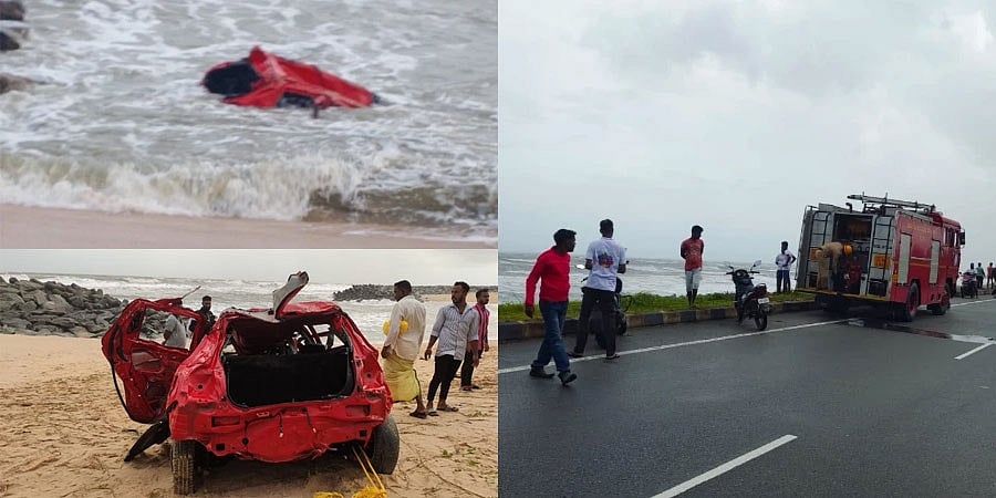 ಮರವಂತೆ ಬೀಚ್ ನಲ್ಲಿ ದುರಂತ: ಸಮುದ್ರಕ್ಕೆ ಉರುಳಿದ ಕಾರು. ಓರ್ವ ಸಾವು, ಇನ್ನೋರ್ವನಿಗಾಗಿ ತೀವ್ರ ಹುಡುಕಾಟ