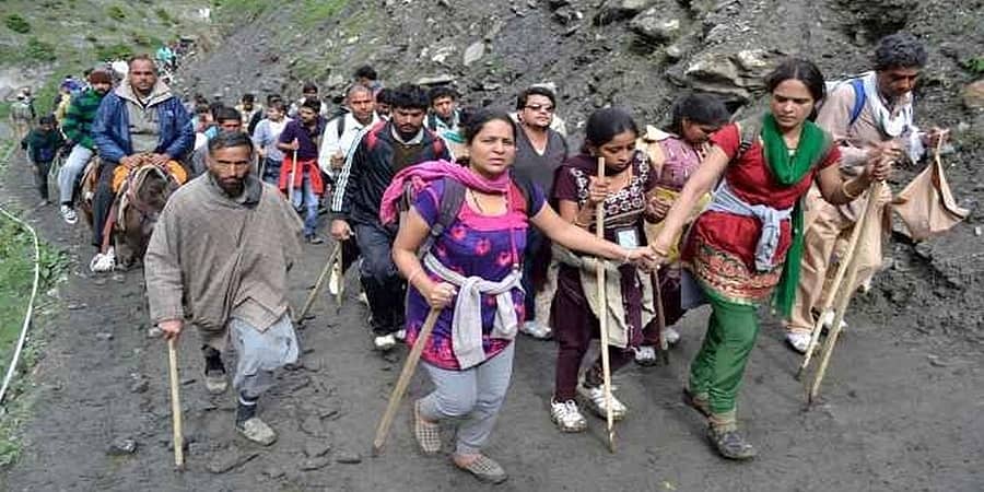 ಅಮರನಾಥ ಯಾತ್ರೆ: ಇಲ್ಲಿಯವರೆಗೂ 40,000 ಭಕ್ತರು ಗುಹ ದೇವಾಲಯಕ್ಕೆ ಭೇಟಿ, ಐವರು ಸಾವು