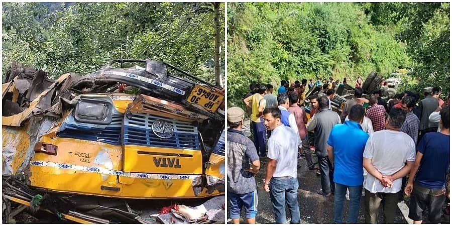 ಹಿಮಾಚಲ ಪ್ರದೇಶದ ಕುಲ್ಲು ಜಿಲ್ಲೆಯಲ್ಲಿ ಶಾಲಾ ಬಸ್ ಭೀಕರ ಅಪಘಾತ: ಶಾಲಾ ಮಕ್ಕಳು ಸೇರಿ 16 ಮಂದಿ ಸಾವು, ಹಲವರಿಗೆ ಗಾಯ