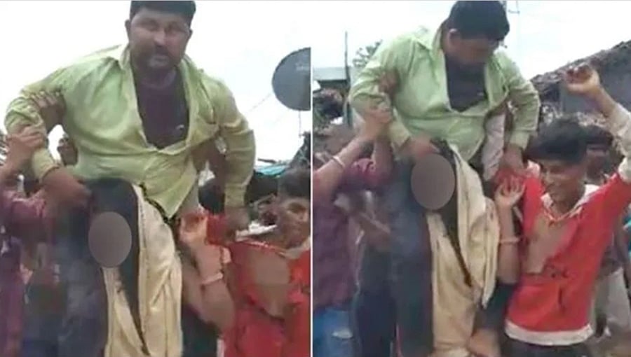 ಮಧ್ಯಪ್ರದೇಶ: ಪ್ರಿಯಕರನೊಂದಿಗೆ ಸಿಕ್ಕಿಬಿದ್ದ ಗೃಹಿಣಿಗೆ ಅಮಾನವೀಯ ಶಿಕ್ಷೆ, ವಿಡಿಯೋ ವೈರಲ್!