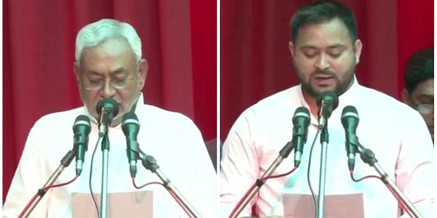 ಬಿಹಾರ: ದಾಖಲೆಯ 8ನೇ ಬಾರಿಗೆ ಸಿಎಂ ಆಗಿ ಪ್ರಮಾಣ ವಚನ ಸ್ವೀಕರಿಸಿದ ನಿತೀಶ್, ಡಿಸಿಎಂ ಆಗಿ ತೇಜಸ್ವಿ ಪ್ರಮಾಣ!