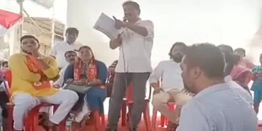 'ಕಾಲುಗಳನ್ನು ಮುರಿಯಿರಿ, ಜಾಮೀನು ನಾನು ಕೊಡಿಸುತ್ತೇನೆ' ಎಂದ ಏಕನಾಥ್ ಶಿಂಧೆ ತಂಡದ ಶಾಸಕ