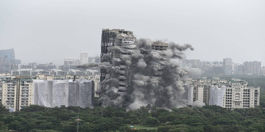 ನೋಯ್ಡಾದ ಅವಳಿ ಗೋಪುರ ನೆಲಸಮ: 500 ಕೋಟಿ ನಷ್ಟವಾಗಿದೆ ಎಂದ ಸೂಪರ್ಟೆಕ್ ಕಂಪನಿ