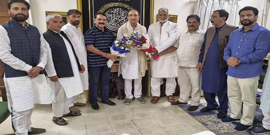 ಜಮ್ಮು-ಕಾಶ್ಮೀರ: ಗುಲಾಂ ನಬಿ ಆಜಾದ್ ಬೆಂಬಲಿಸಿ, ಮತ್ತೆ ಮೂವರು ಕಾಂಗ್ರೆಸ್ ಮುಖಂಡರ ರಾಜೀನಾಮೆ
