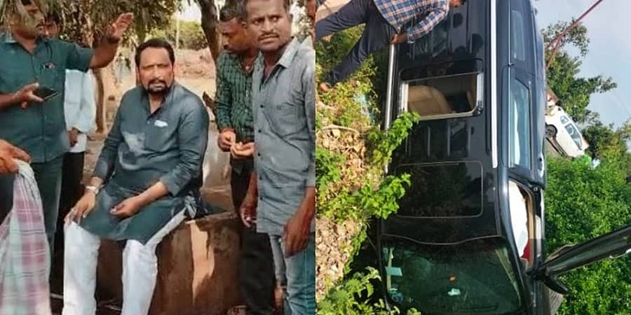 ಲಕ್ಷ್ಮಣ್ ಸವದಿ ಕಾರು ಅಪಘಾತ, ಅದೃಷ್ಟವಶಾತ್ ಮಾಜಿ ಡಿಸಿಎಂ ಪ್ರಾಣಾಪಾಯದಿಂದ ಪಾರು