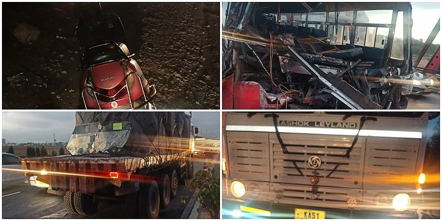 ಬೆಂಗಳೂರು: ಲಾರಿಗೆ ಹಿಂಬದಿಯಿಂದ ಕೆಎಸ್ ಆರ್ ಟಿಸಿ ಬಸ್ಸು ಡಿಕ್ಕಿ; ಹಲವು ಪ್ರಯಾಣಿಕರಿಗೆ ಗಂಭೀರ ಗಾಯ
