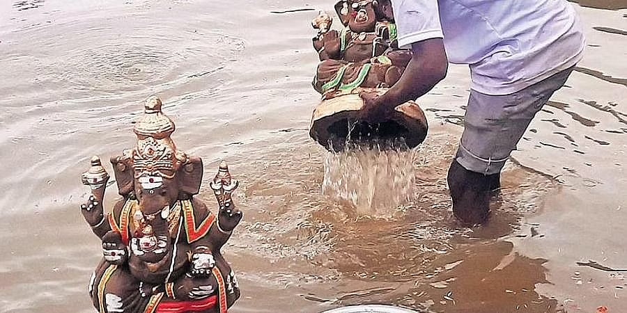 ಬೆಂಗಳೂರಿನಲ್ಲಿ 1.59 ಲಕ್ಷ ಗಣೇಶ ಮೂರ್ತಿಗಳ ವಿಸರ್ಜನೆ