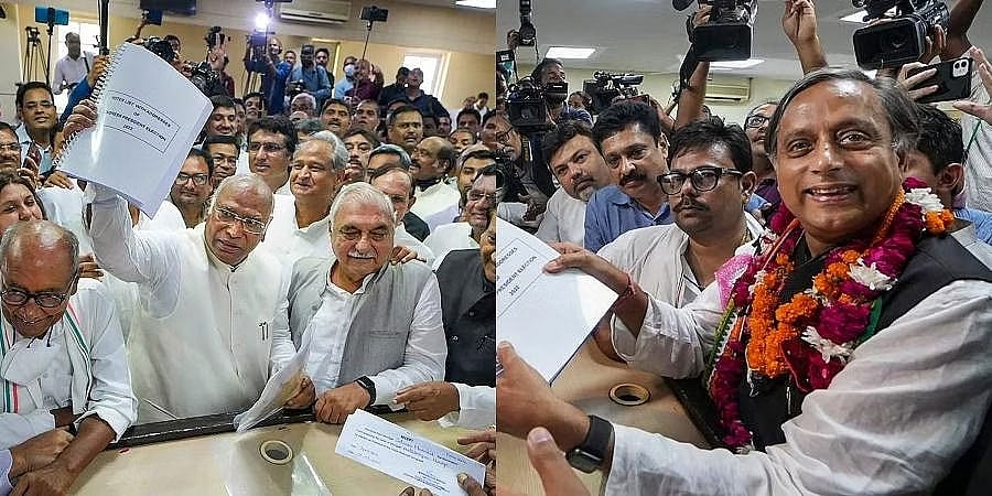 ಕಾಂಗ್ರೆಸ್ ಅಧ್ಯಕ್ಷೀಯ ಚುನಾವಣೆ: ತ್ರಿಪಾಠಿ ನಾಮಪತ್ರ ತಿರಸ್ಕೃತ; ಈಗ ಖರ್ಗೆ Vs ತರೂರ್