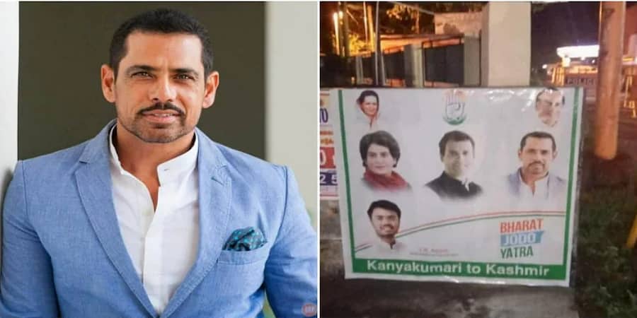 ರಾಬರ್ಟ್ ವಾದ್ರಾ ಇರುವ ಪೋಸ್ಟರ್: ಕಾಂಗ್ರೆಸ್ ನ 'ಪರಿವಾರ್ ಜೋಡೋ' ಎಂದು ಬಿಜೆಪಿ ಟೀಕೆ