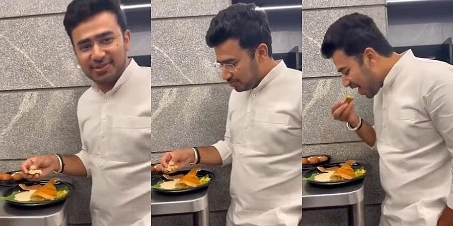 'ಟೆಂಪ್ಟ್ ಆಗಿ ಮಸಾಲೆ ದೋಸೆ ತಿನ್ನಲು ಬಂದೆ': ಮಳೆ ಸಂಕಷ್ಟದ ನಡುವೆ ಇನ್ ಸ್ಟಾಗ್ರಾಂ ಪೋಸ್ಟ್ ಹಾಕಿ ಅವಹೇಳನಕ್ಕೊಳಗಾದ ತೇಜಸ್ವಿ ಸೂರ್ಯ!