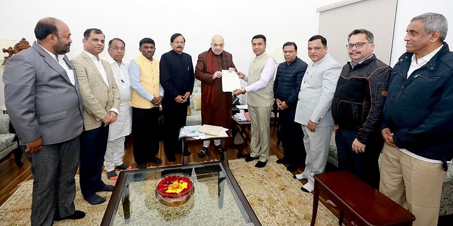 ಮಹದಾಯಿ ಜಲ ವಿವಾದ: ಕೇಂದ್ರ ಸಚಿವ ಅಮಿತ್ ಶಾ ಜೊತೆ ಗೋವಾ ಸಿಎಂ ನಿಯೋಗ ಮಾತುಕತೆ