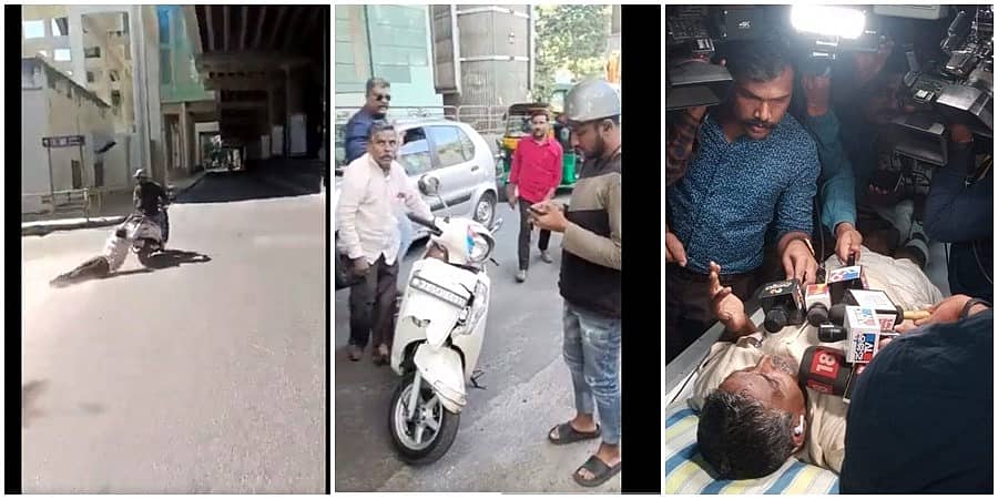 ಬೆಂಗಳೂರು: ನಡುರಸ್ತೆಯಲ್ಲಿ ವೃದ್ಧ ಚಾಲಕನನ್ನು ಸ್ಕೂಟರ್ ನಲ್ಲಿ ಎಳೆದೊಯ್ದ ಯುವಕ; ಪ್ರತ್ಯಕ್ಷದರ್ಶಿಗಳು ಹೇಳುವುದೇನು?