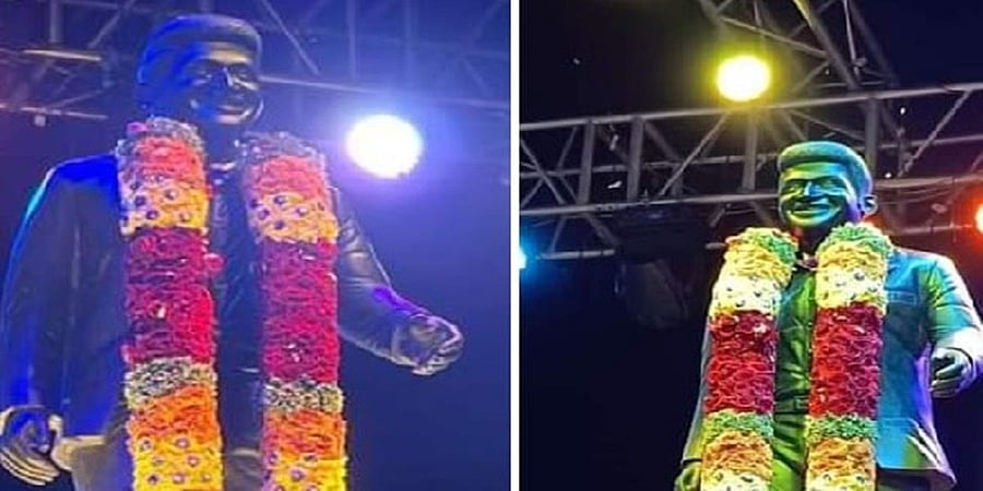 ಬಳ್ಳಾರಿಯಲ್ಲಿ 23 ಅಡಿ ಎತ್ತರದ ಪುನೀತ್ ರಾಜ್ ಕುಮಾರ್ ಪುತ್ಥಳಿ ಅನಾವರಣ