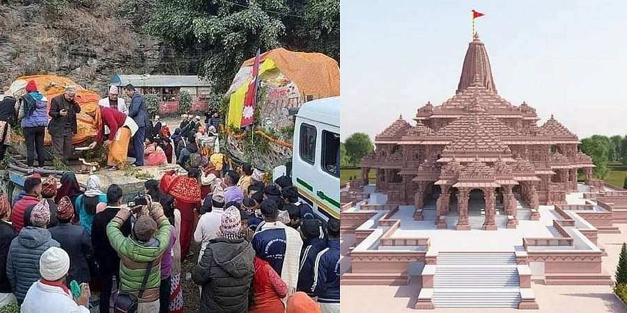 ಅಯೋಧ್ಯೆ ರಾಮಮಂದಿರ ಶ್ರೀರಾಮ-ಸೀತಾಮಾತೆ ಮೂರ್ತಿಗಾಗಿ ನೇಪಾಳದಿಂದ ಬೃಹತ್ ಶಾಲಿಗ್ರಾಮ ಕಲ್ಲು ರವಾನೆ!