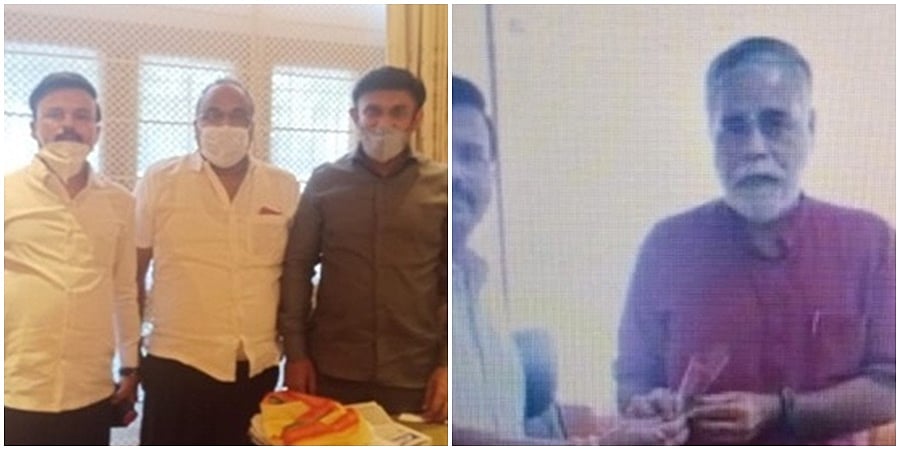 ಕುಮಾರ ಕೃಪವೇ ಸ್ಯಾಂಟ್ರೋ ರವಿ ಹೆಡ್ಡಾಫೀಸ್: ಅನೇಕ ಸಚಿವರ ಜೊತೆಗಿನ ಆತನ ಫೋಟೋ ಹಂಚಿಕೊಂಡ ಕಾಂಗ್ರೆಸ್