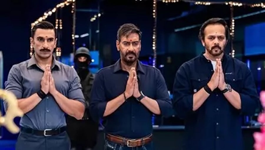 'ಸಿಂಗಂ ಅಗೈನ್' ಸೆಟ್‌ನ ರಾತ್ರಿಯ ಚಿತ್ರೀಕರಣದ ಫೋಟೋ ಹಂಚಿಕೊಂಡ ರೋಹಿತ್ ಶೆಟ್ಟಿ!