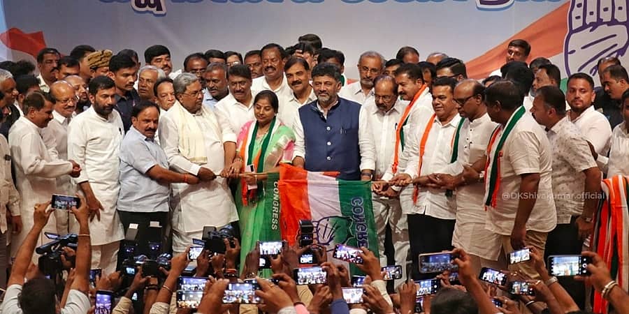 ಬಿಜೆಪಿ ಮಾಜಿ ಶಾಸಕಿ ಪೂರ್ಣಿಮಾ ಶ್ರೀನಿವಾಸ್ ಕಾಂಗ್ರೆಸ್ ಸೇರ್ಪಡೆ