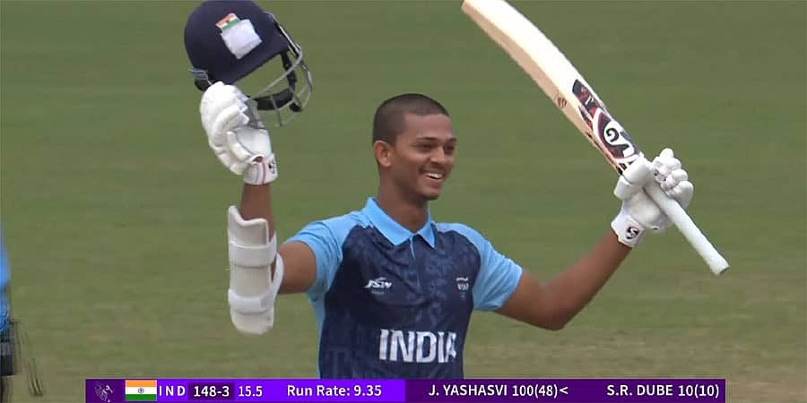 ಏಷ್ಯನ್ ಗೇಮ್ಸ್ 2023 ಸೆಮೀಸ್ ಗೆ ಭಾರತ ಲಗ್ಗೆ: ನೇಪಾಳ ವಿರುದ್ಧ ಭರ್ಜರಿ ಶತಕ; ಗಿಲ್ ದಾಖಲೆ ಮುರಿದ ಜೈಸ್ವಾಲ್
