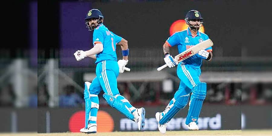 ಐಸಿಸಿ ಕ್ರಿಕೆಟ್ ವಿಶ್ವಕಪ್ 2023: ಕೊಹ್ಲಿ-ಕೆಎಲ್ ರಾಹುಲ್ ಭರ್ಜರಿ ಬ್ಯಾಟಿಂಗ್, ಜೊತೆಯಾಟದಲ್ಲಿಯೂ ದಾಖಲೆ