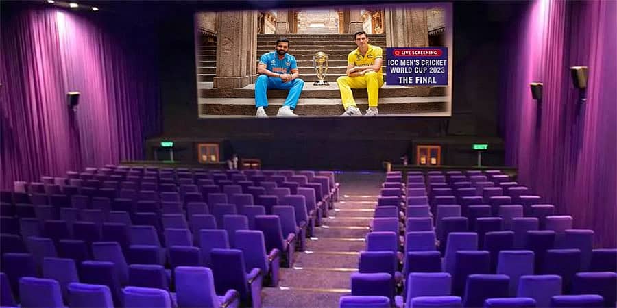 ICC Cricket World Cup 2023 Final ಪಂದ್ಯ ವೀಕ್ಷಣೆಗೆ ಚಿತ್ರಮಂದಿರಗಳಲ್ಲಿ ಅವಕಾಶ; ಅಡ್ವಾನ್ಸ್ ಬುಕ್ಕಿಂಗ್ ಗೆ ಉತ್ತಮ ಪ್ರತಿಕ್ರಿಯೆ