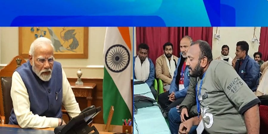 ಉತ್ತರಕಾಶಿಯ ಸಿಲ್ಕ್ಯಾರಾ ಸುರಂಗ ಕಾರ್ಯಾಚರಣೆ: ಸುರಕ್ಷಿತವಾಗಿ ಹೊರಬಂದ ಕಾರ್ಮಿಕರೊಂದಿಗೆ ಪ್ರಧಾನಿ ಮೋದಿ ಸಂಭಾಷಣೆ