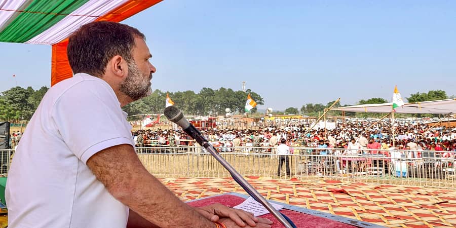 'ನಾವು ನಿಮ್ಮನ್ನು ಅಪ್ಪುತ್ತೇವೆ, ಬಿಜೆಪಿ ನಾಯಕರು ನಿಮ್ಮ ಮೇಲೆ ಮೂತ್ರ ವಿಸರ್ಜನೆ ಮಾಡುತ್ತಾರೆ': ರಾಹುಲ್ ಗಾಂಧಿ