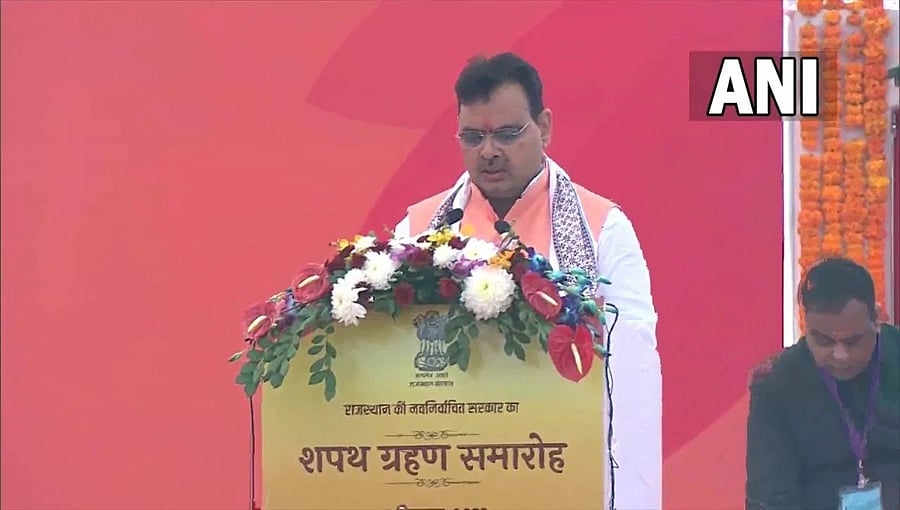 ರಾಜಸ್ಥಾನದ ನೂತನ ಮುಖ್ಯಮಂತ್ರಿಯಾಗಿ ಭಜನ್‌ ಲಾಲ್‌ ಶರ್ಮಾ ಪ್ರಮಾಣ ವಚನ ಸ್ವೀಕಾರ