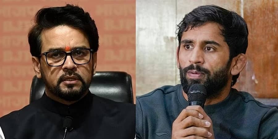 ಪದ್ಮಶ್ರೀ ಹಿಂದಿರುಗಿಸಿದ ಬಜರಂಗ್ ಪುನಿಯಾ ಬಗ್ಗೆ ಪ್ರತಿಕ್ರಿಯಿಸಲು ಕ್ರೀಡಾ ಸಚಿವ ಠಾಕೂರ್ ನಕಾರ