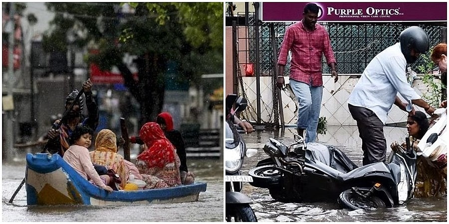 ಮಿಚಾಂಗ್ ಚಂಡಮಾರುತ ಅಬ್ಬರ: ಚೆನ್ನೈ ಜಲಾವೃತ; ತೆಲಂಗಾಣ, ಆಂಧ್ರ ಪ್ರದೇಶದಲ್ಲಿ ರೆಡ್ ಅಲರ್ಟ್ ಘೋಷಣೆ