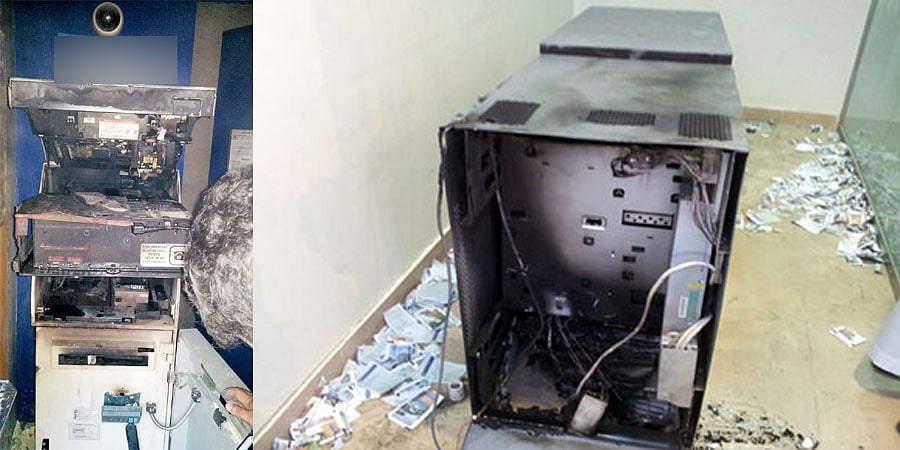 ನೆಲಮಂಗಲ ATM ಗೆ ಕನ್ನ; ಗ್ಯಾಸ್ ಕಟರ್ ಬಳಸಿ ಎಟಿಎಂ ತೆರೆಯುವ ವೇಳೆ ಅಪಾರ ಪ್ರಮಾಣದ ಹಣ ಸುಟ್ಟು ಕರಕಲು!