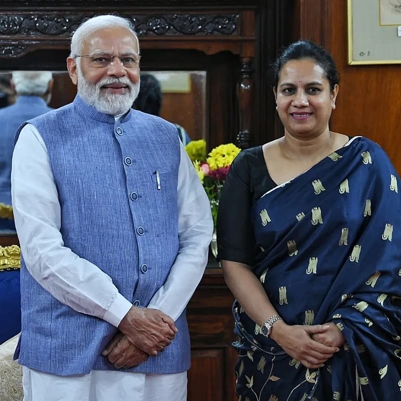 ಪ್ರಧಾನಿ ಮೋದಿ ಹಾಗೂ ಅಶ್ವಿನಿ ಪುನೀತ್ ರಾಜ್​ಕುಮಾರ್