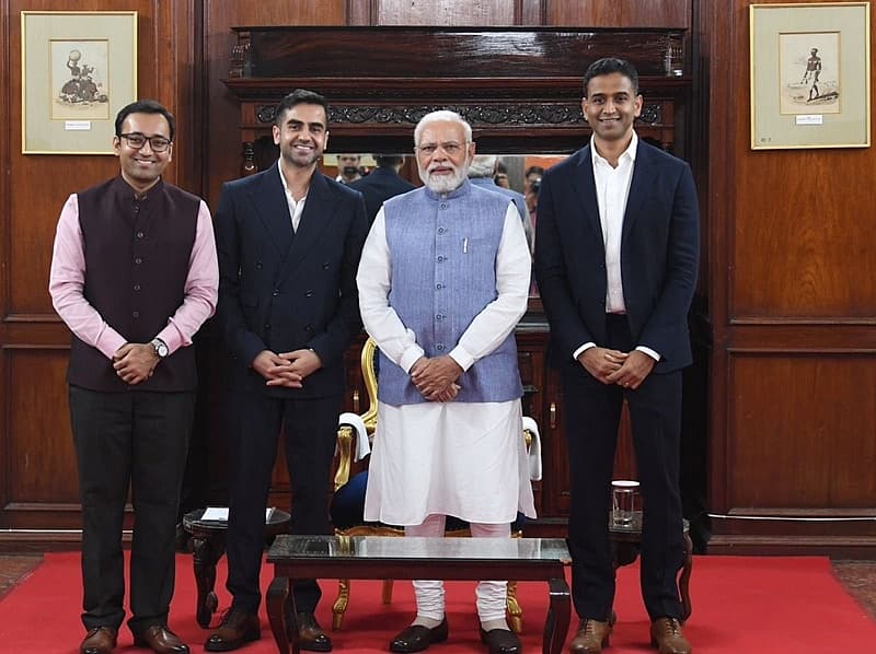 ಪ್ರಧಾನಿ ಮೋದಿ ಜತೆ ಕ್ರಿಕೆಟ್​ ತಾರೆಯರು