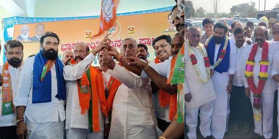 ಕಾಂಗ್ರೆಸ್ ತೊರೆದು ಬಿಜೆಪಿಗೆ ಸೇರಿದ ಮಾಜಿ ಶಾಸಕ ಎಸ್.ತಿಪ್ಪೇಸ್ವಾಮಿ