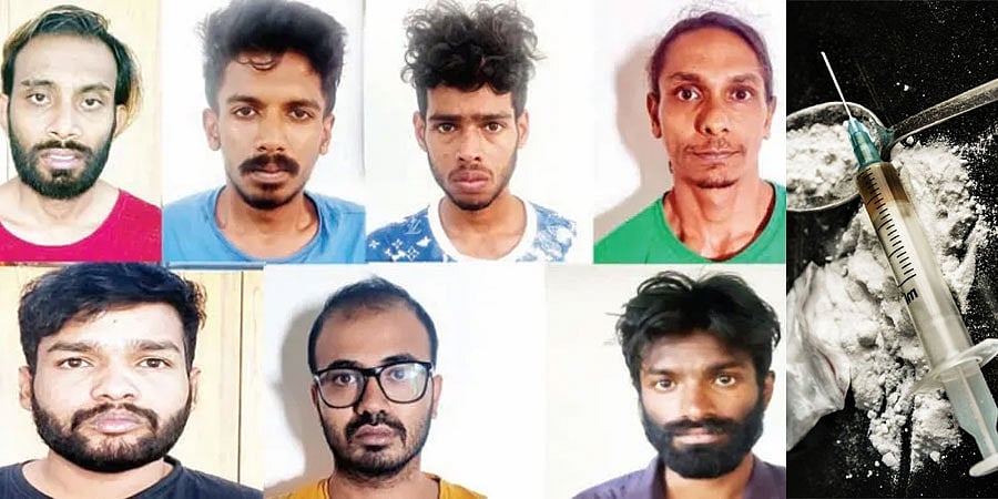 ಬೆಂಗಳೂರು: ಬೃಹತ್ ಡ್ರಗ್ಸ್ ಮಾರಾಟ ಜಾಲ ಪತ್ತೆ, 8 ಮಂದಿ ಬಂಧನ, 50 ಲಕ್ಷ ಮೌಲ್ಯದ ಮಾಲು ಜಪ್ತಿ