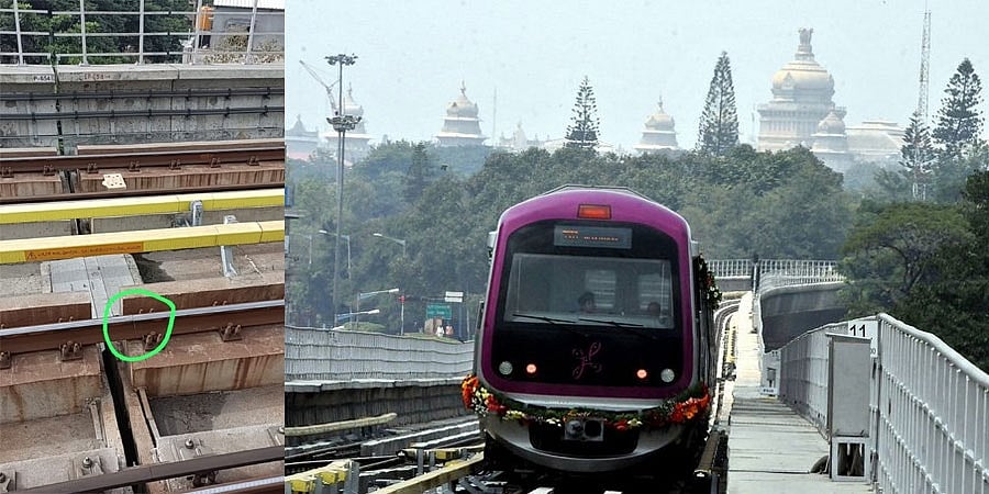 ಬೆಂಗಳೂರು ಮೆಟ್ರೋ ಹಳಿಯಲ್ಲಿ ಬಿರುಕು: ಕೂದಲೆಳೆ ಅಂತರದಲ್ಲಿ ತಪ್ಪಿದ ಭಾರಿ ದುರಂತ, ತಡವಾಗಿ ವಿಷಯ ಬಹಿರಂಗ!