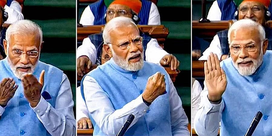ಲೋಕಸಭೆಯಲ್ಲಿ ವಂದನಾ ನಿರ್ಣಯ; 'ರಚನಾತ್ಮಕ ಟೀಕೆಗಳ ಜಾಗದಲ್ಲಿ ಈಗ ಬಲವಂತದ ಟೀಕೆ: ವಿಪಕ್ಷಗಳ ವಿರುದ್ಧ ಪ್ರಧಾನಿ ಮೋದಿ ವಾಗ್ದಾಳಿ