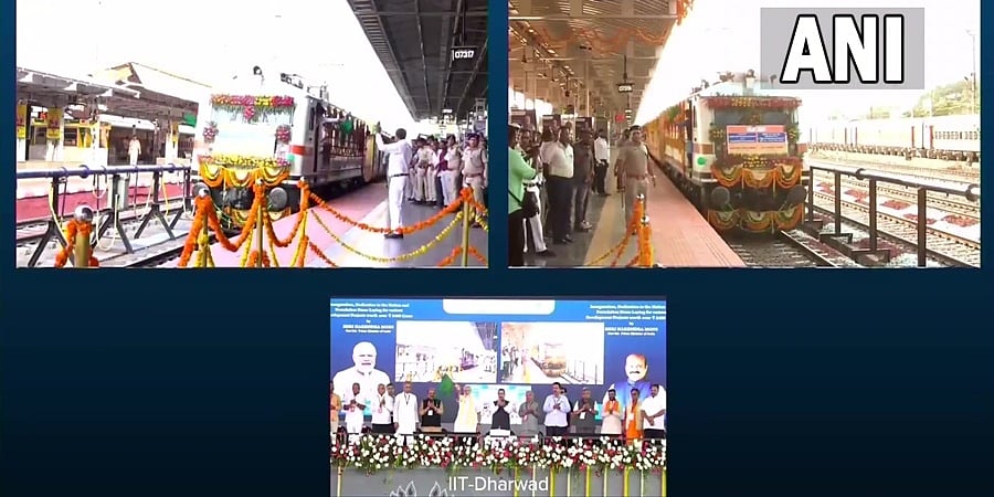 ಧಾರವಾಡ: ಕಳೆದ 9 ವರ್ಷಗಳಲ್ಲಿ ಆಧುನಿಕ ಮೂಲಸೌಕರ್ಯ ನಿರ್ಮಿಸಲು ಪ್ರಯತ್ನ, ಕನೆಕ್ಟಿವಿಟಿ ವಿಚಾರದಲ್ಲಿ ಕರ್ನಾಟಕ ಮೈಲಿಗಲ್ಲು- ಪ್ರಧಾನಿ ಮೋದಿ