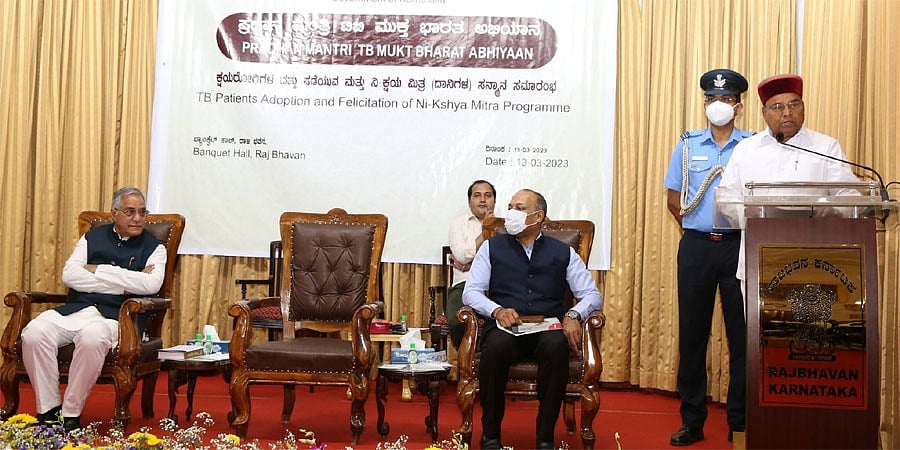 ಟಿಬಿ ಮುಕ್ತ ಭಾರತ ಉಪಕ್ರಮದಡಿಯಲ್ಲಿ 100 ಕ್ಷಯ ರೋಗಿಗಳ ದತ್ತು ಪಡೆದ ರಾಜ್ಯಪಾಲ ಗೆಹ್ಲೋಟ್