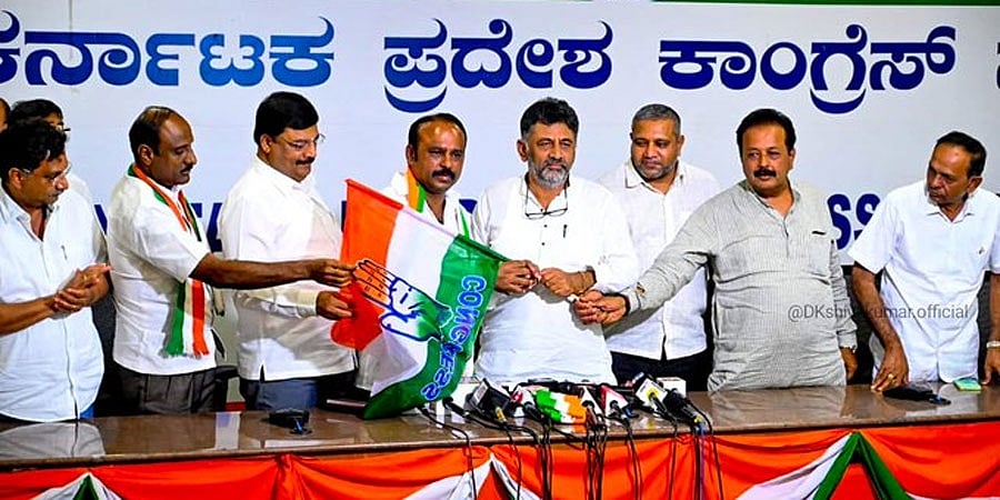 ಮದ್ದೂರಿನಲ್ಲಿ ಜೆಡಿಎಸ್ ಗೆ ಸಡ್ಡು: ಉದ್ಯಮಿ ಕದಲೂರು ಉದಯ್ ಗೌಡ ಕಾಂಗ್ರೆಸ್ ಗೆ ಸೇರ್ಪಡೆ; ಡಿ.ಸಿ.ತಮ್ಮಣ್ಣ ಸೋಲಿಸಲು ಪಣ!
